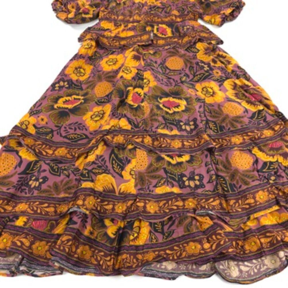 NWT Farm Rio Blush Garden Bloom Maxi Dress Resort Boho Romantic Heritage - Picture 12 of 15